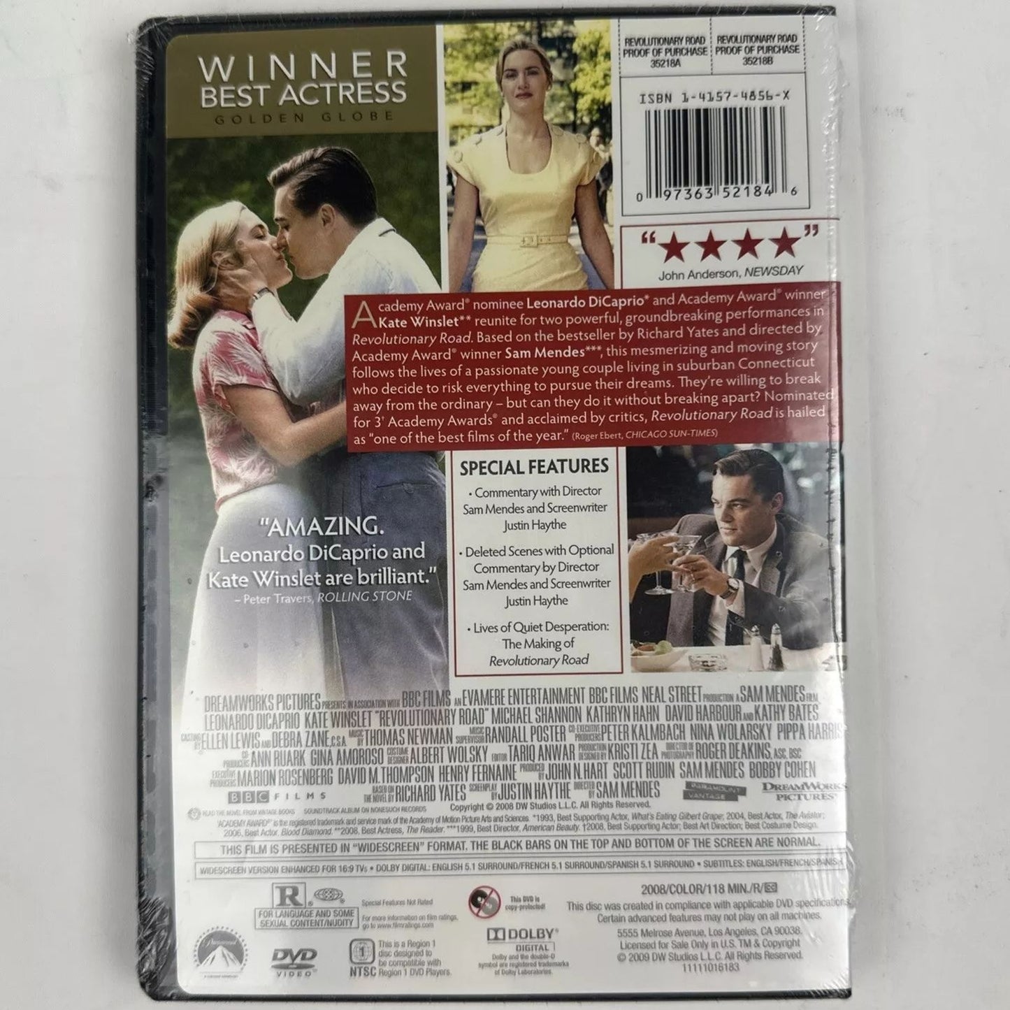 Revolutionary Road (DVD) Facotry Sealed