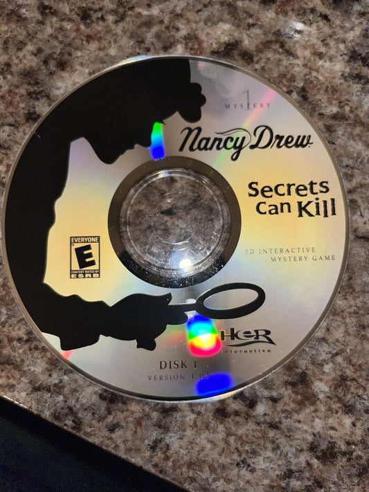 Nancy Drew Secrets Can Kill Replacement Disc 1