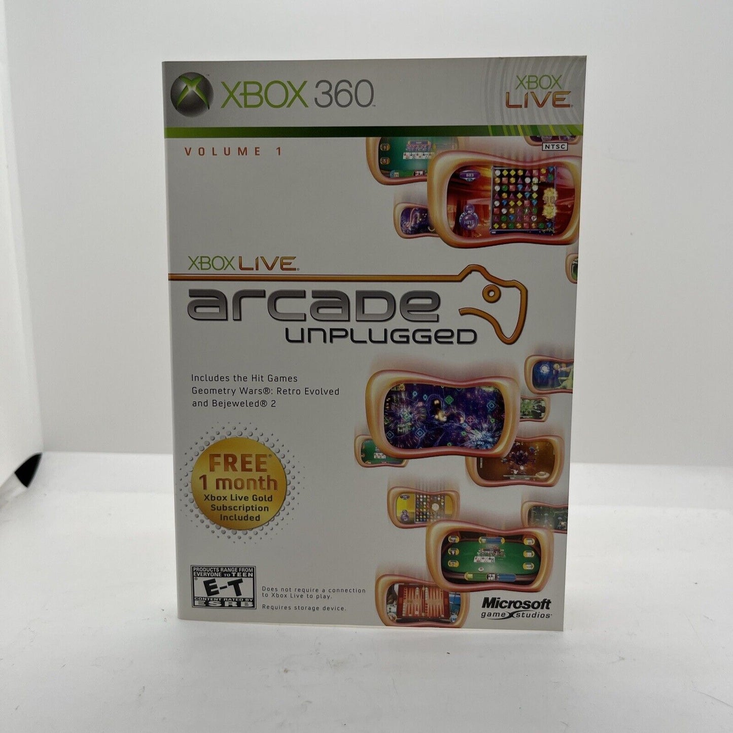 Xbox Live Arcade Unplugged Vol. 1 (Microsoft Xbox 360) Artwork & Manual Only