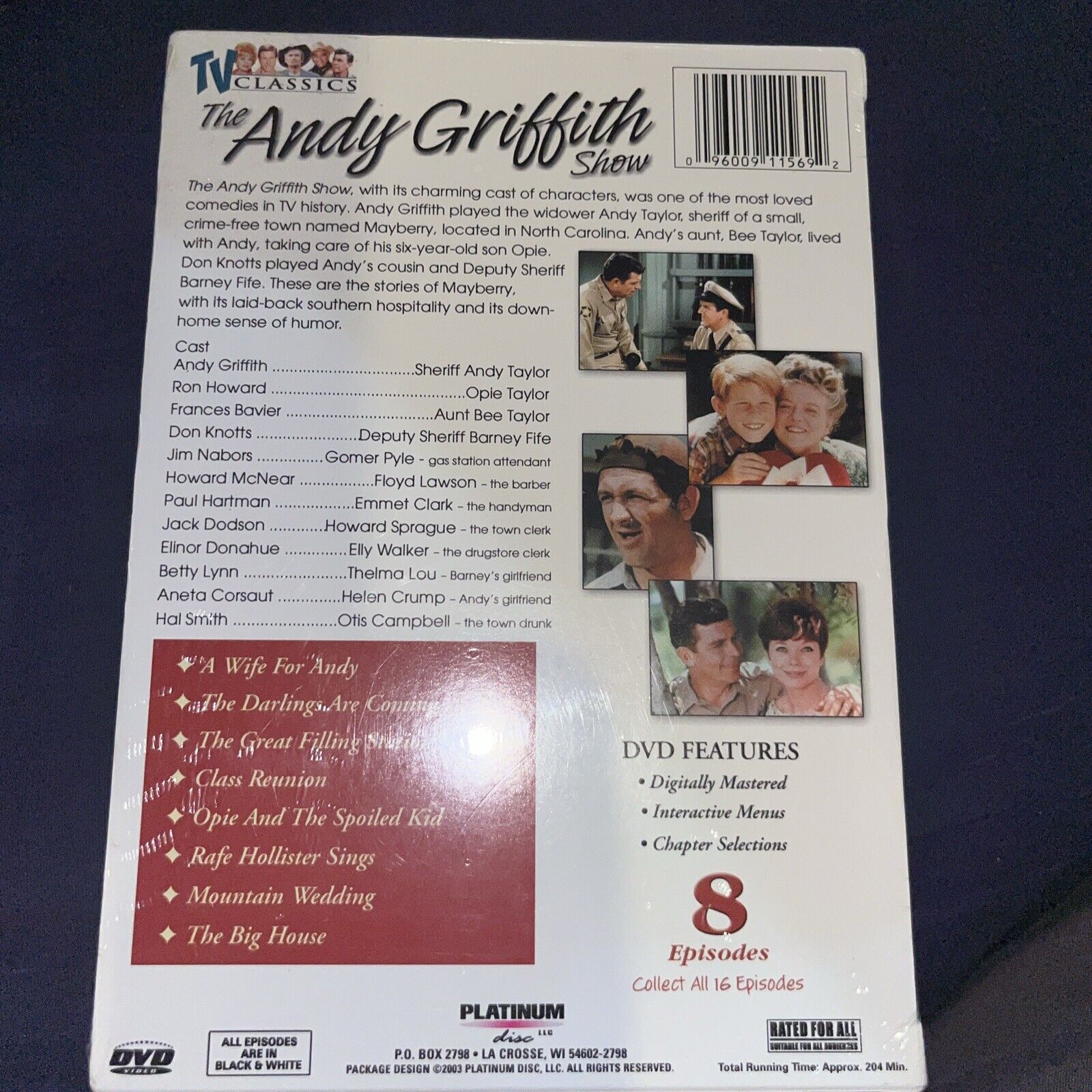 The Andy Griffith Show, Vol. 2 (DVD, 2003, 2-Disc Set)
