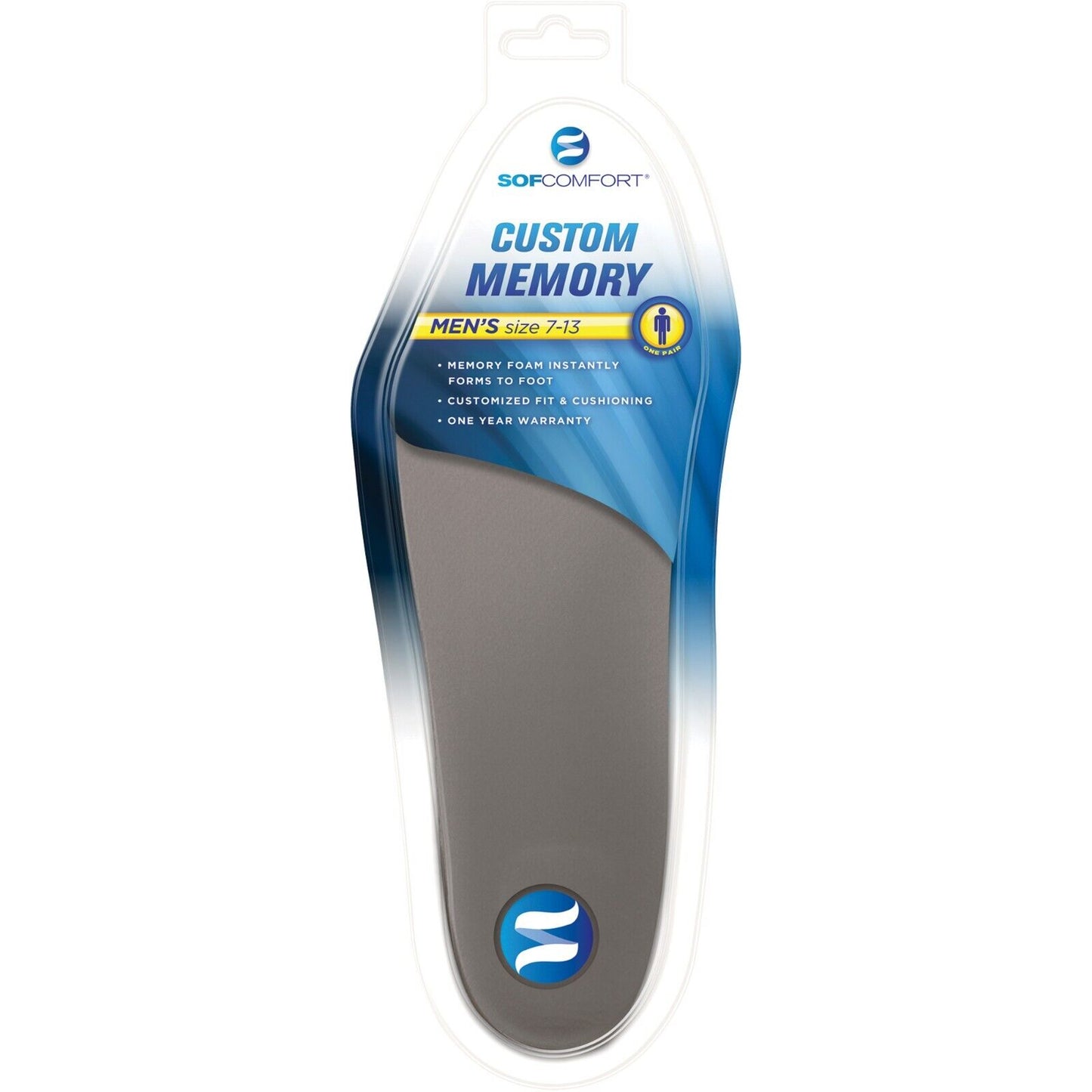 Sofcomfort Custom Memory Shoe Inserts - Men's Sizes 7-13