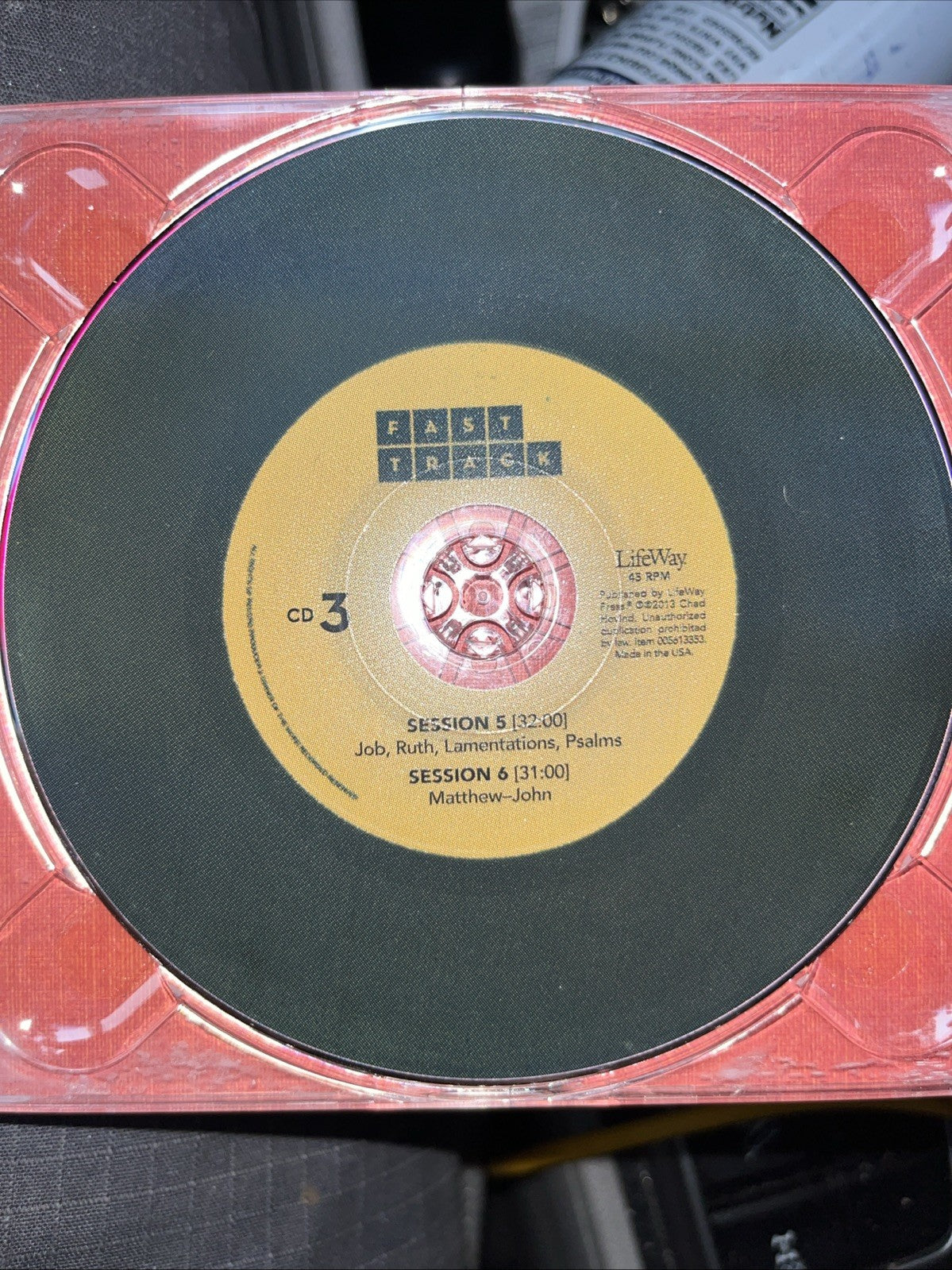 ADUOBOOK: Lifeway Fast Track: Genesis To Revelation- 4 CD Set- Chad Hovind   A17