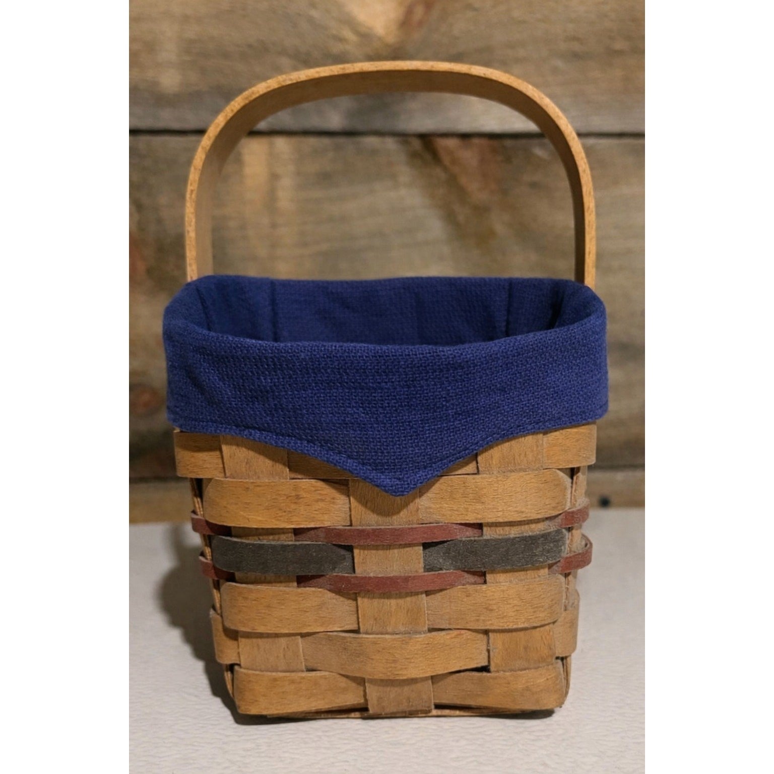 1993 Longaberger Inaugural Basket w/ Metal Plate + 4 NEW Longaberger Liners