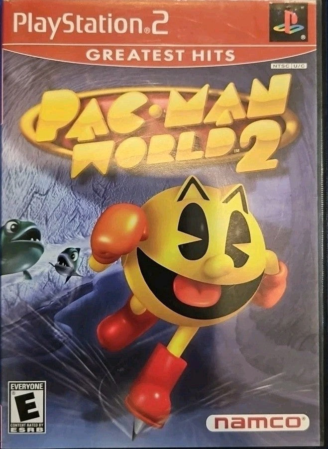 Pac Man World 2 (PS2) Mint w/Manual. Tested