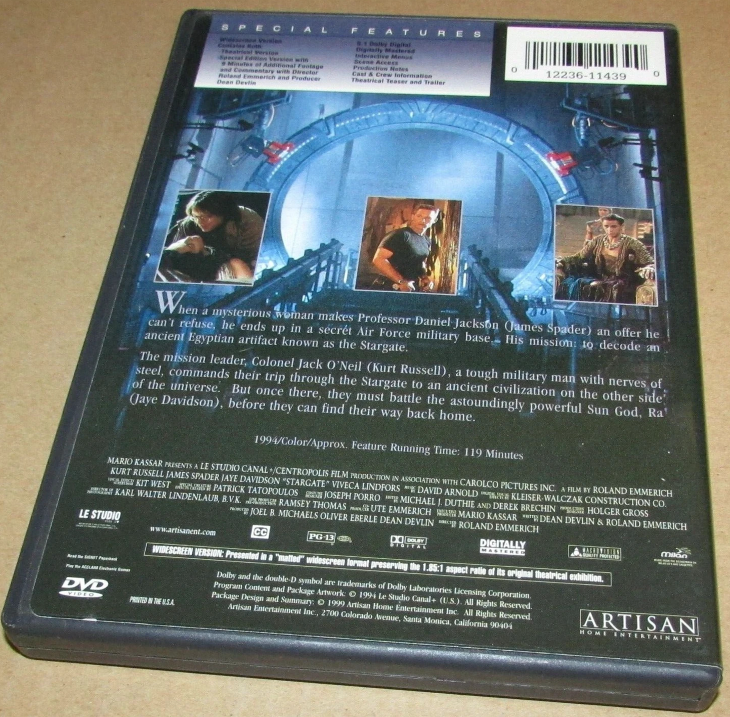 Stargate (DVD, 1999, Special Edition)