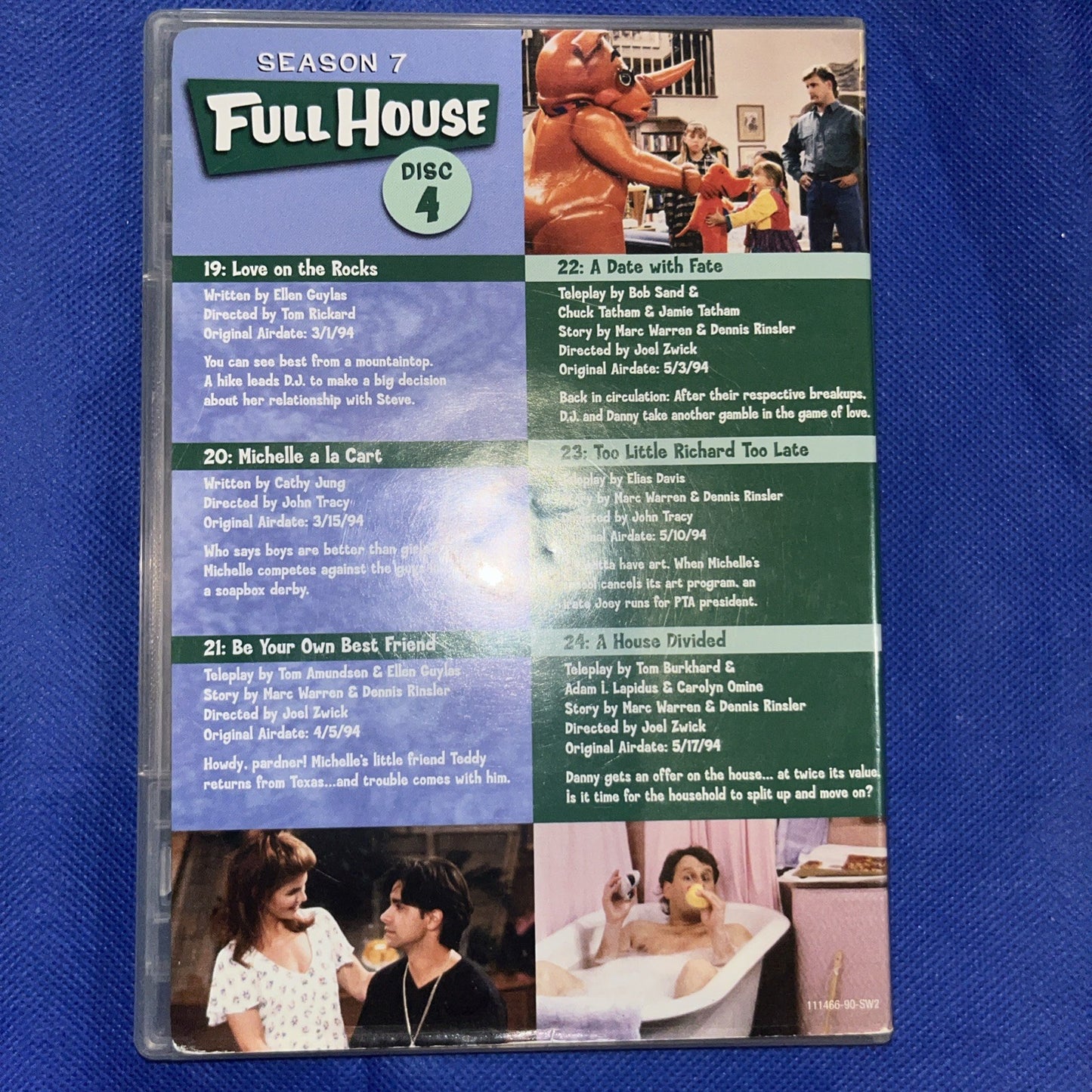Full House: the Complete Seventh Season (DVD, 1993) Missing Outer Cover