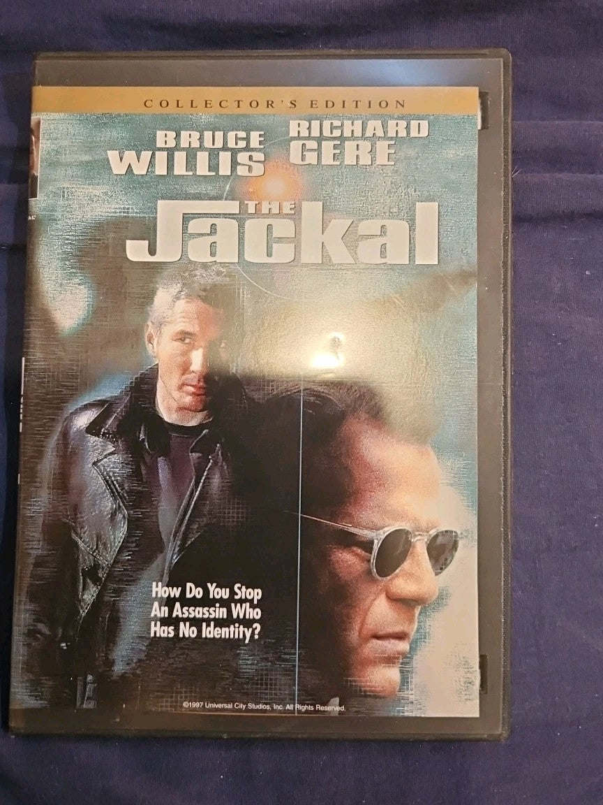 The Jackal (DVD, 1997) Slimcase. Cropped Sleeve.