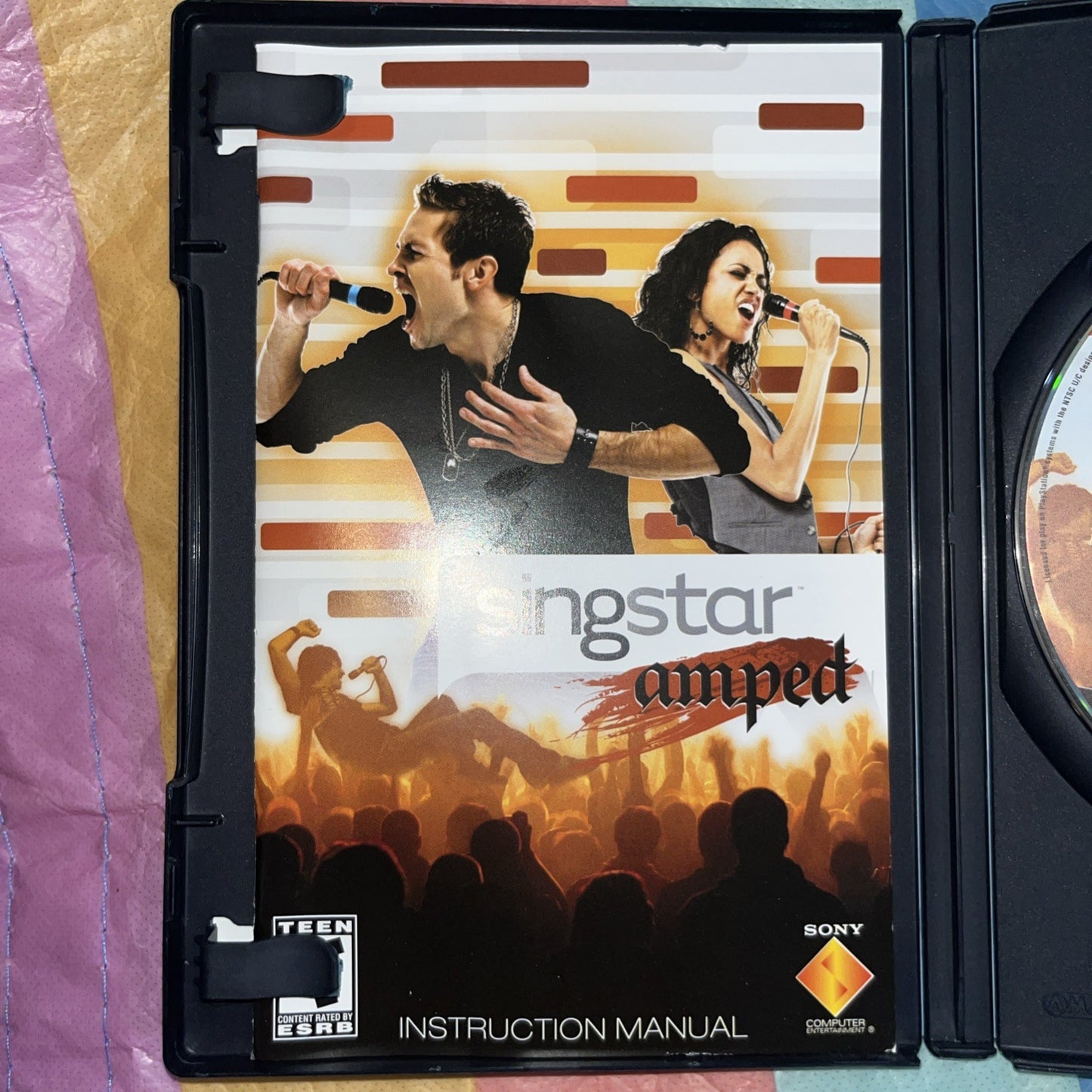 Singstar Amped (PS2) Microphones Required Not Provided. Tested. Manual