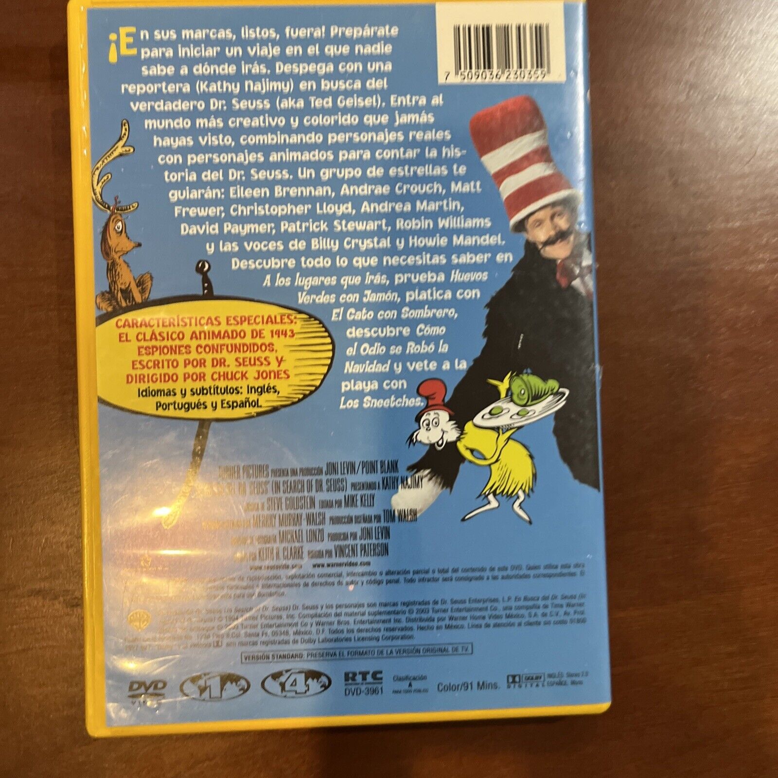 En Busca del Dr. Seuss (DVD) Tested. New Case.