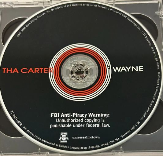 Lil Wayne THA CARTER Plus TI (CD) Disc Only