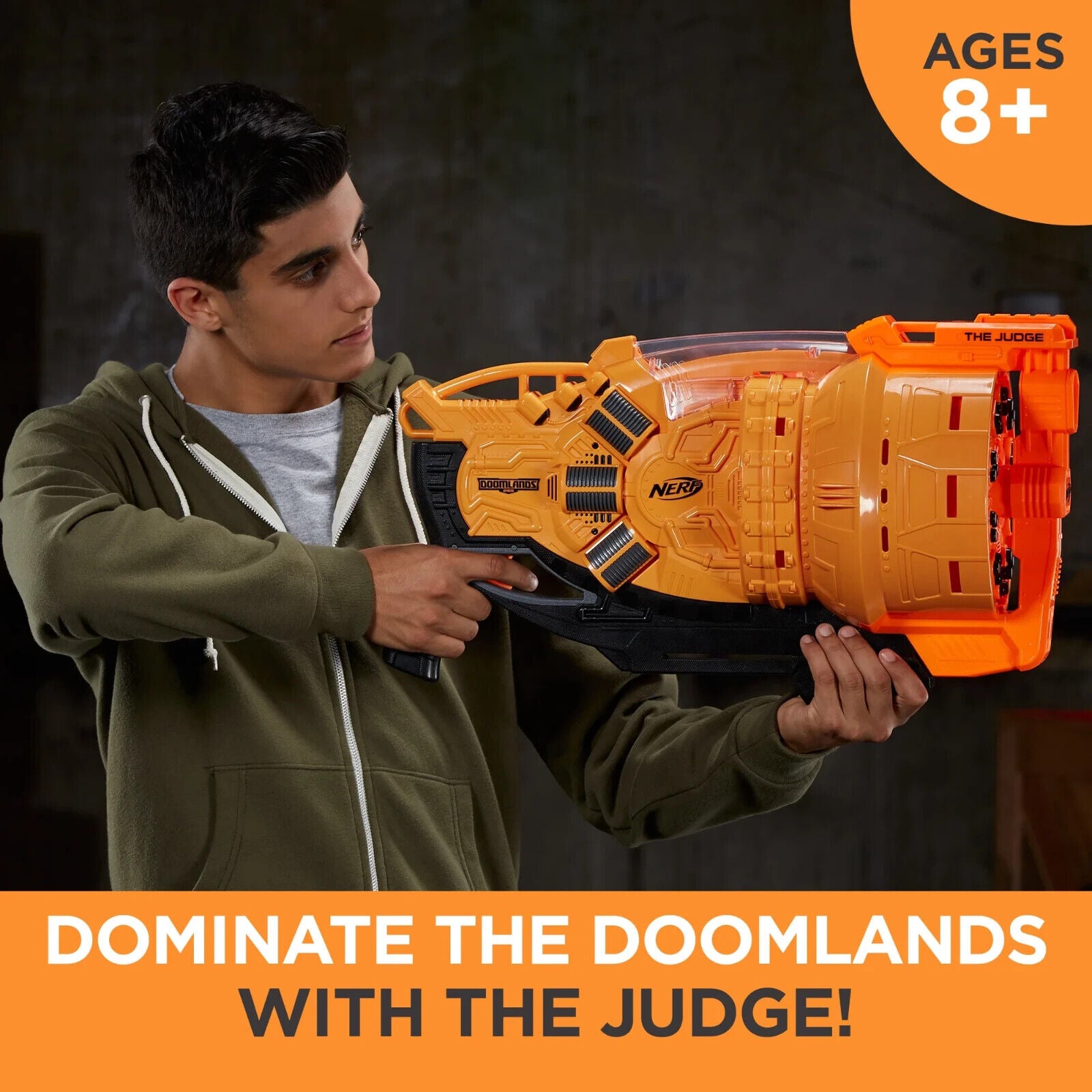 Nerf Doomlands 2169 The Judge Gun Blaster Holds 30 Darts Tested Working