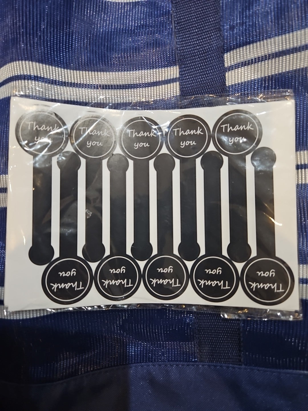 200 Thank You 4" Stickers Adhesive Wraps