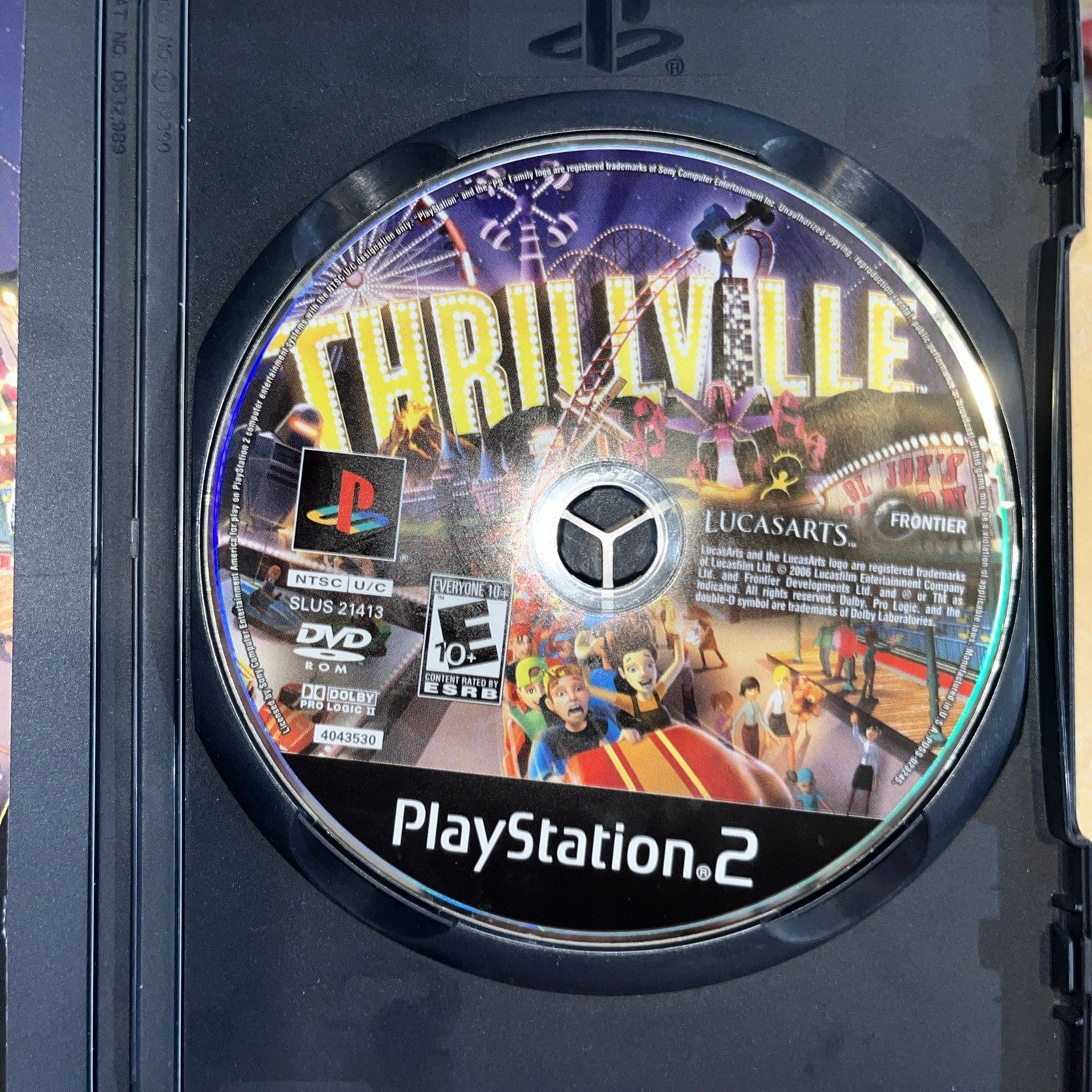 Thrillville (PS2) Tested. Manual. Original Case.