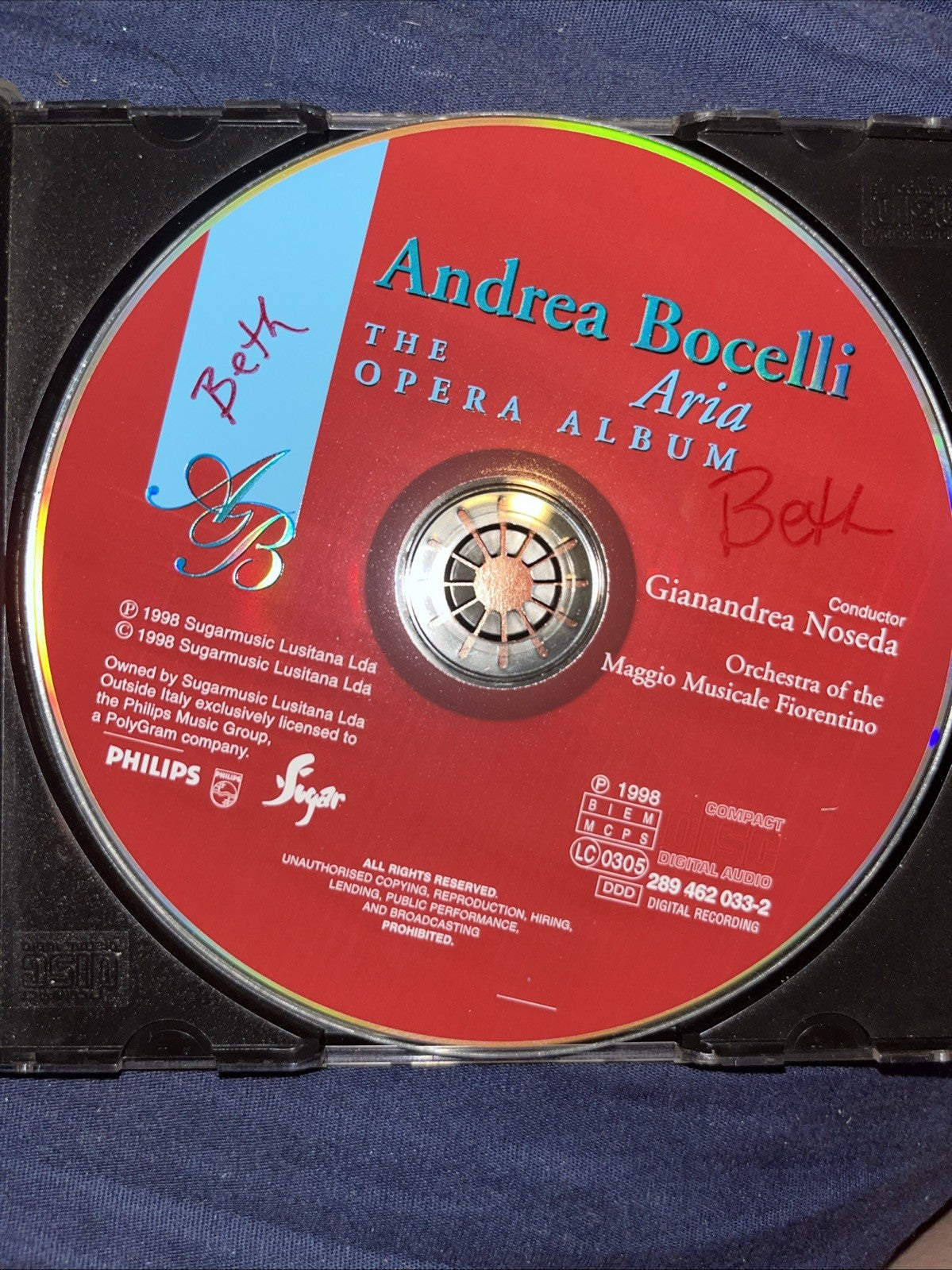 Sacred Arias by Bocelli, Andrea (CD, 1999)