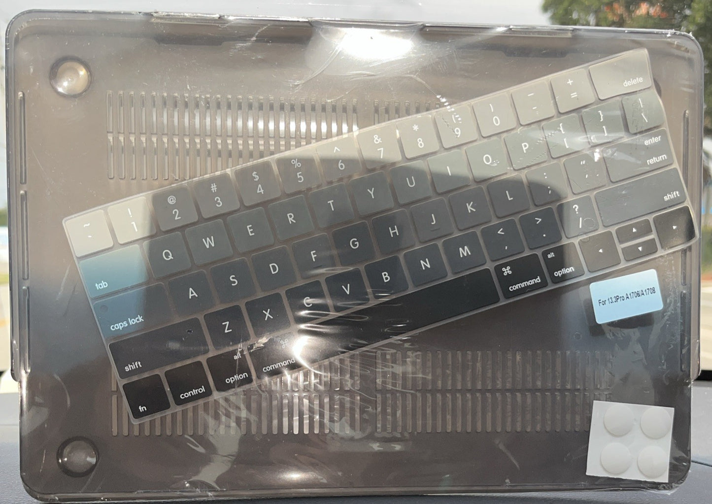 Winter Grey Cover For MacBook Pro 13 With Keyboard Skin