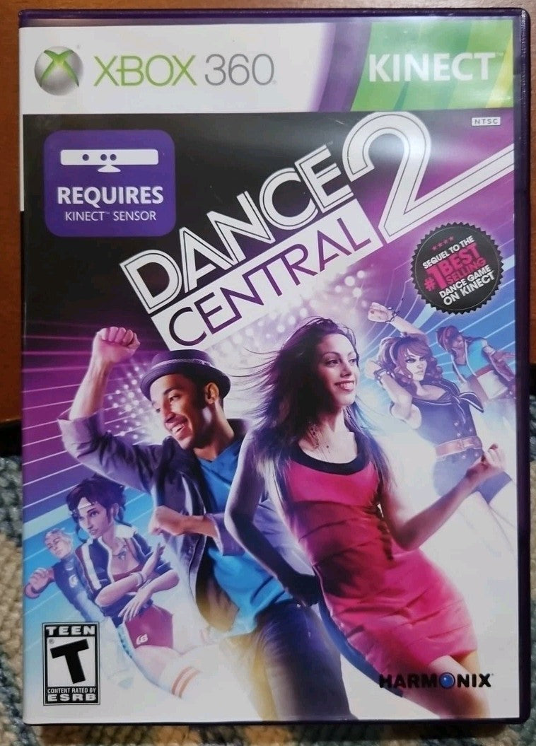 Dance Central 2 (Microsoft Xbox 360, 2011) Tested. No Scratches
