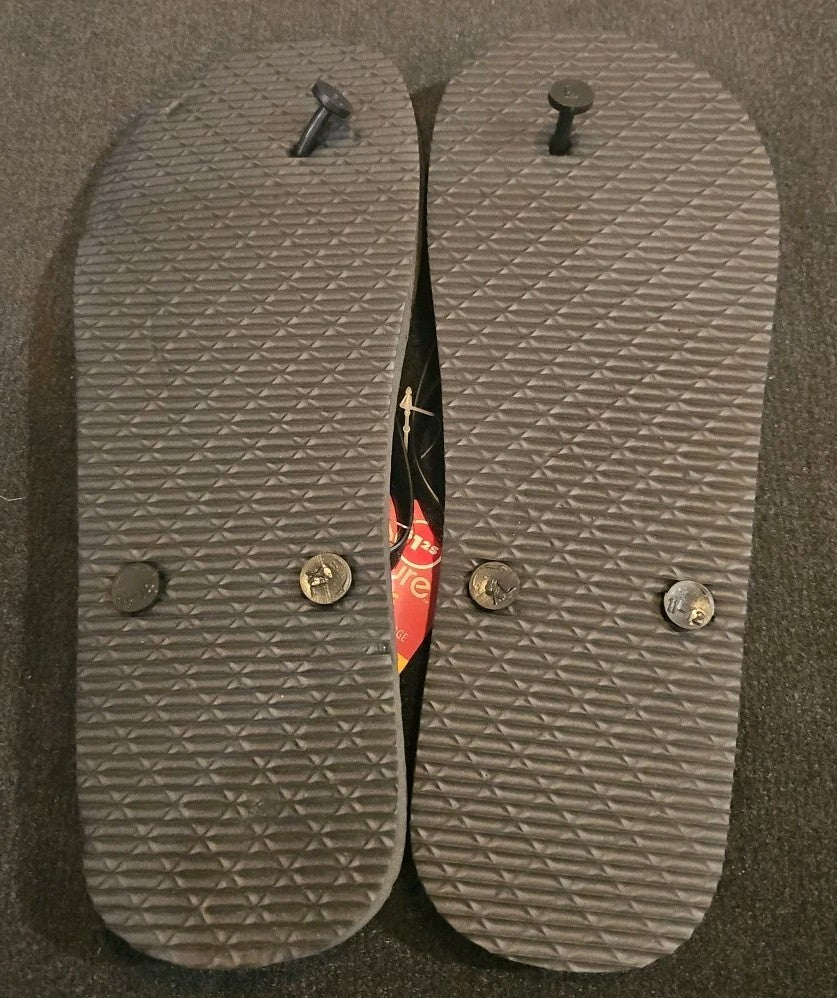 Juncture Size XL 11/12 Women's /Ladies Flip Flip / Sandals Glitter Black