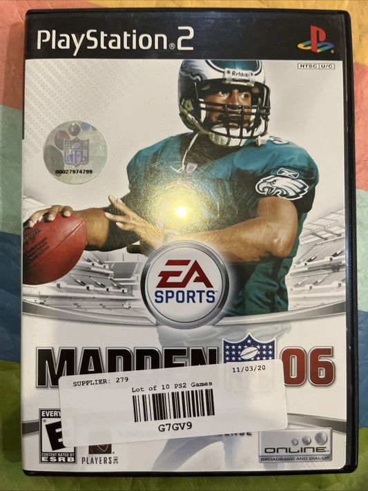 Madden NFL 06 (PS2)  CIB. W/Manual. Original Case