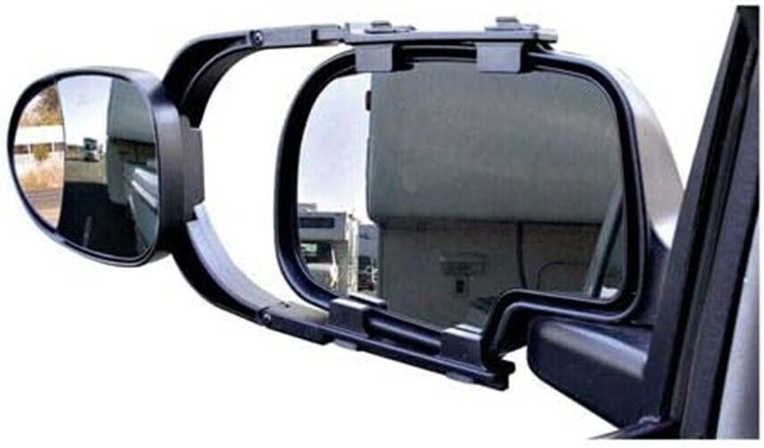 Universal fit Heavy Duty Clip on towing mirrors W/ Convex Mirrors Set of 2 NEW