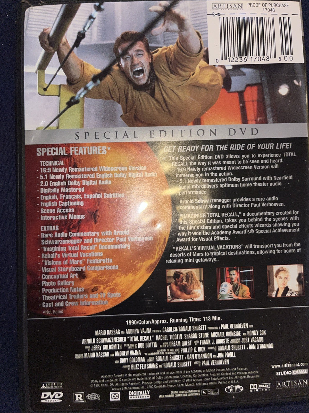 Total Recall (DVD, 1990)