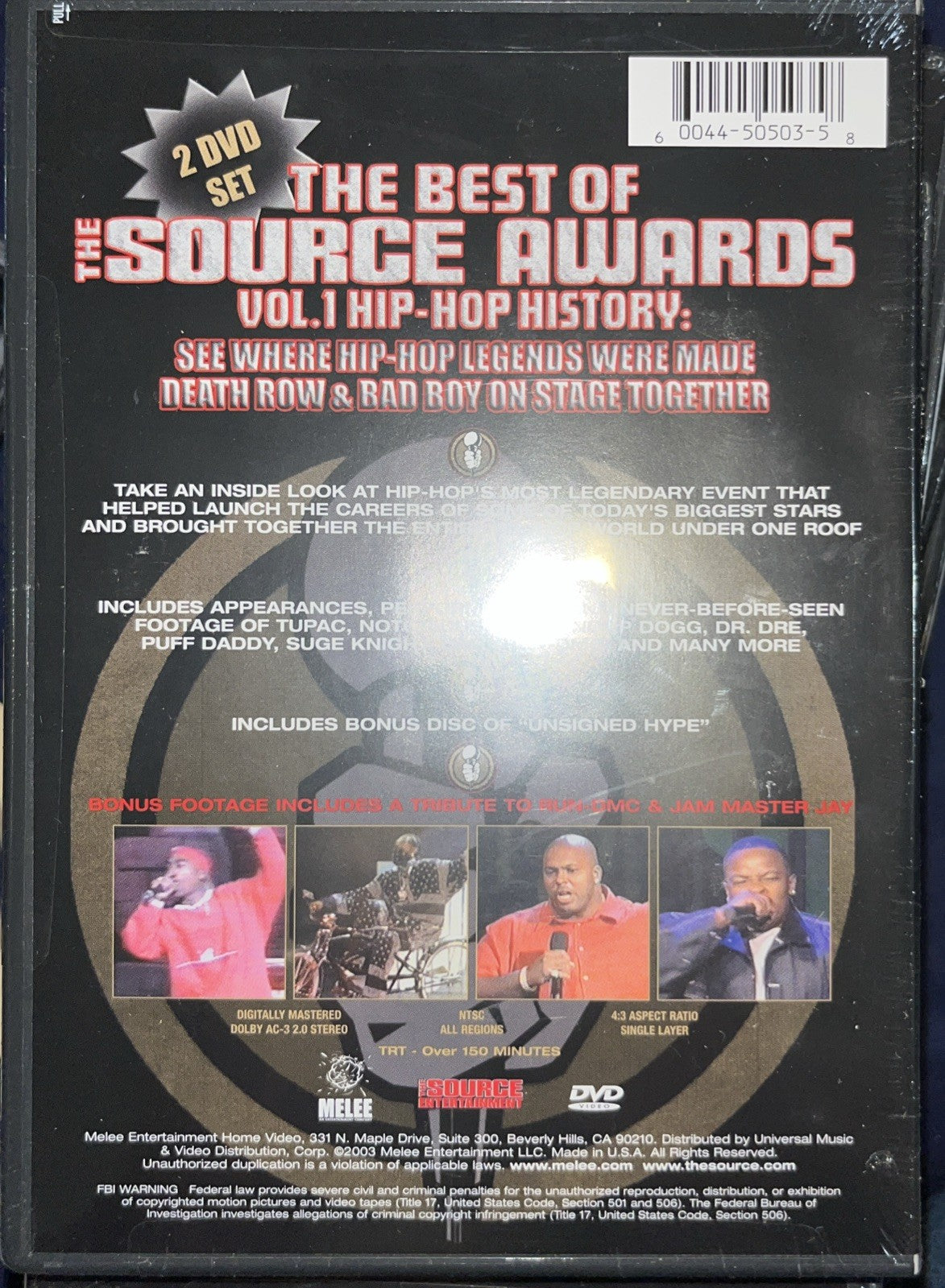 Best of The Source Awards Vol. 1 - Hip-Hop History (DVD, 2003)