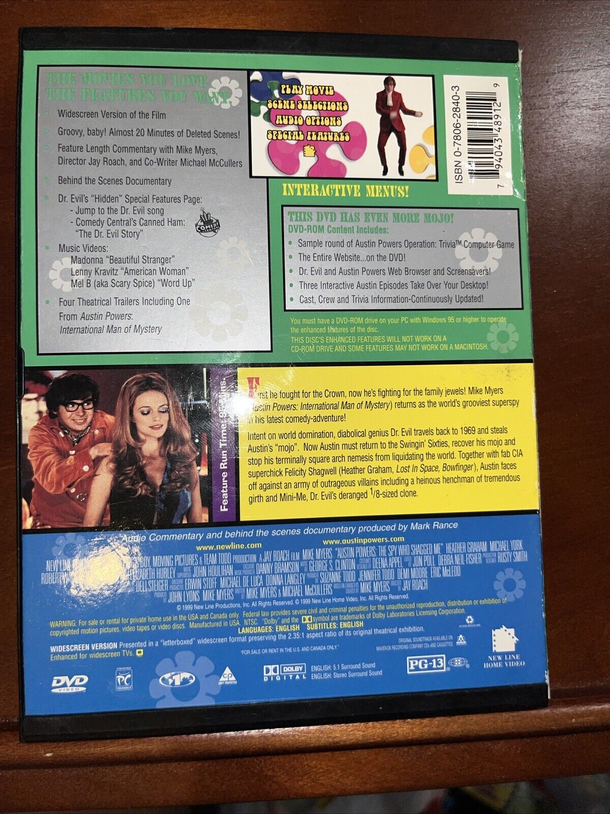 Austin Powers: the Spy Who Shagged Me (DVD, 1999) Tested