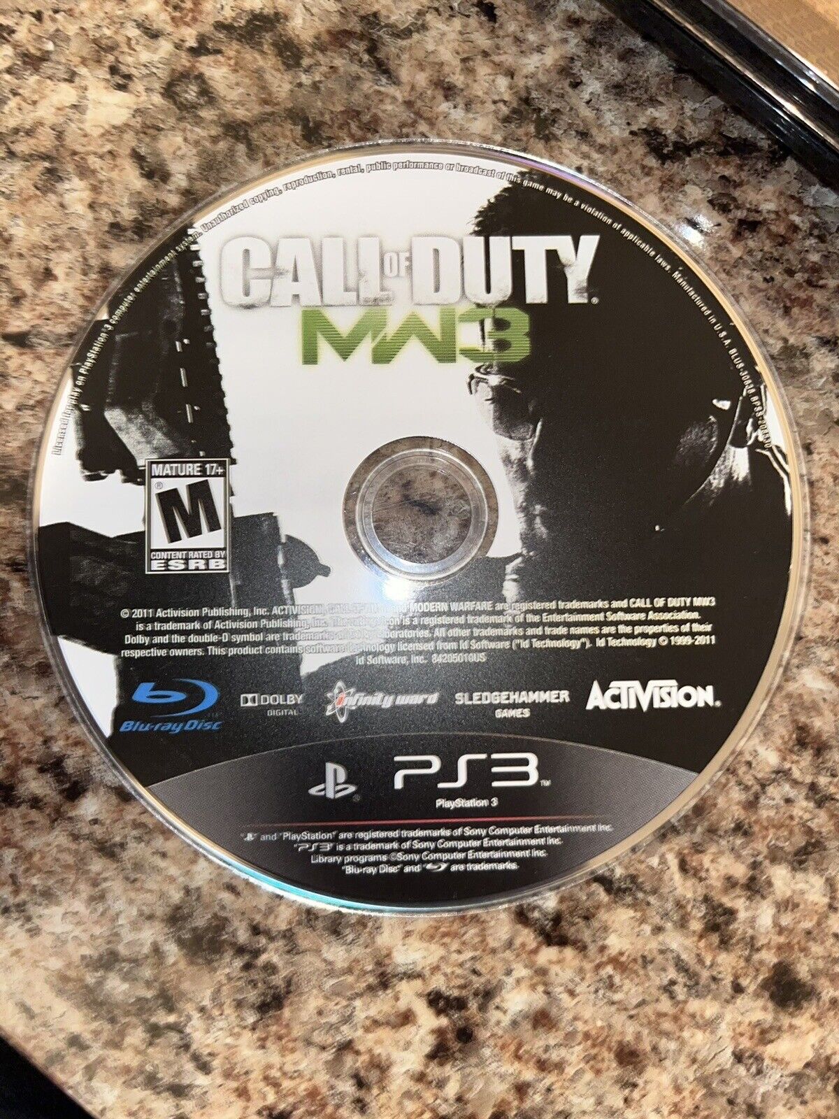 Call Of Duty Modern Warfare 3 PS3 Replacement Disc