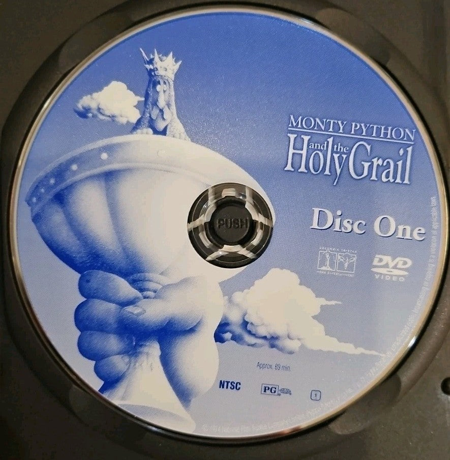 Monty Python and the Holy Grail (DVD, 1975) Slim Case. Cropped Cover