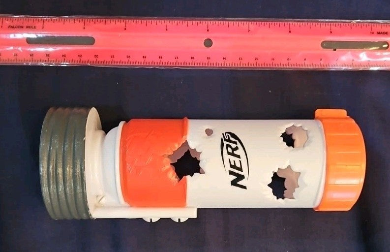 Nerf Retaliator Elite Blaster W/ Removable Stock And Suppressor + Magazine