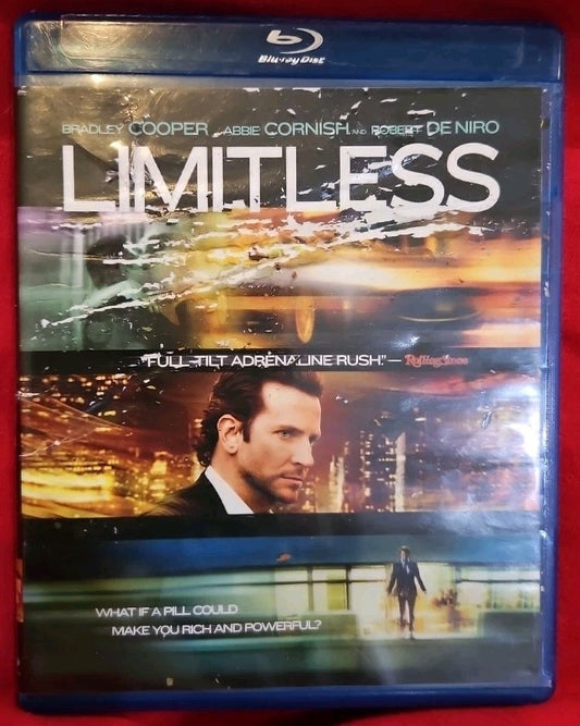 Limitless (Blu-ray) Damaged Artwork. Tested. New Case