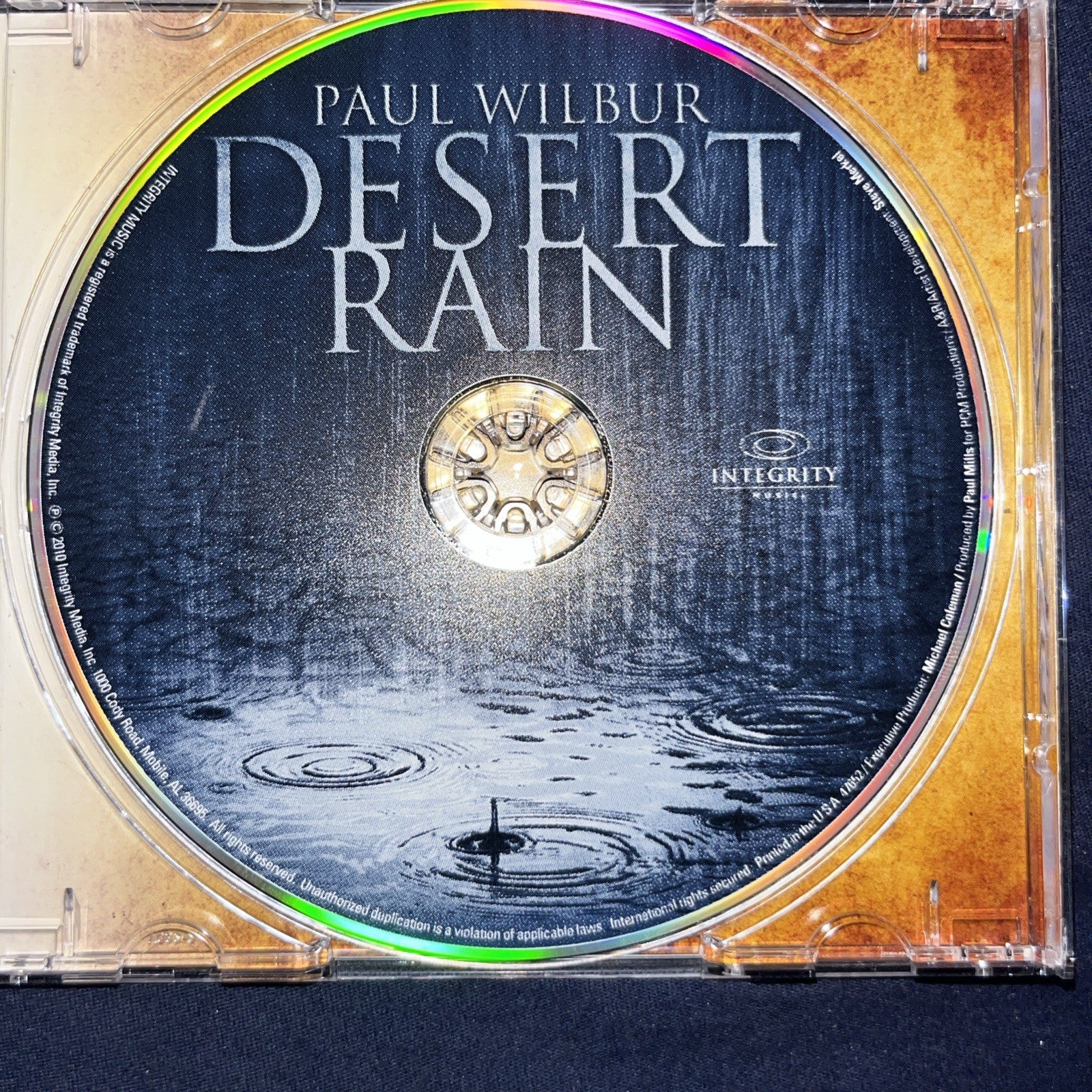 Desert Rain by Paul Wilbur (CD, 2018) Disc Only