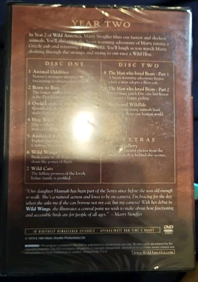 Wild America: Seasons 1, 2, 4,5,6,7 (DVD, 2009, 6-Disc Set, Collectors)