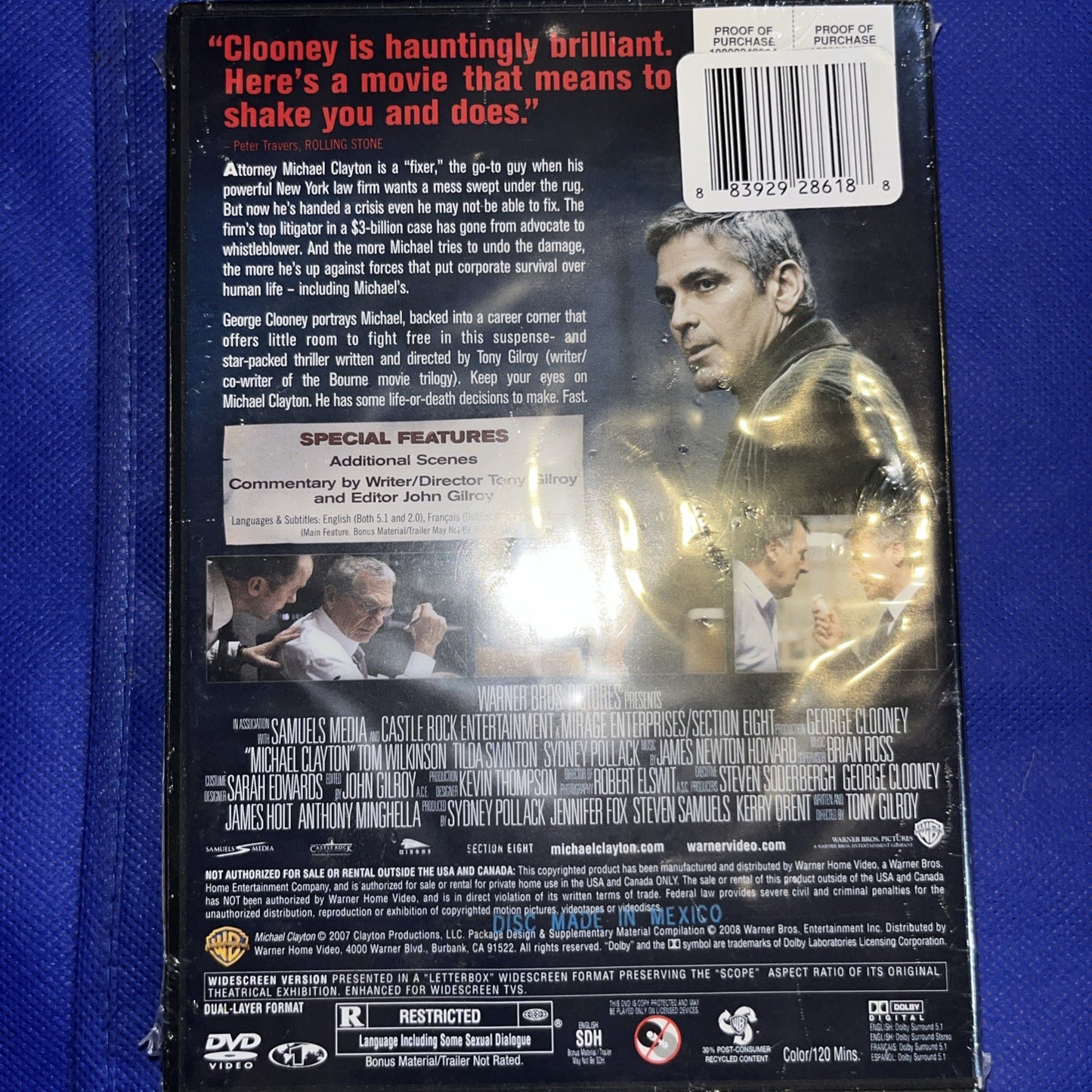Michael Clayton (Region 1) DVD Brand New Factory Sealed