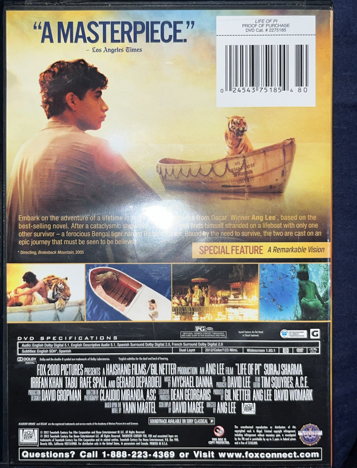Life of Pi (DVD, 2012)