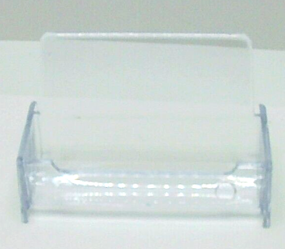 4" Clear Plastic Business Card Holder