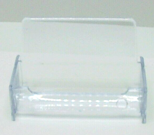 4" Clear Plastic Business Card Holder