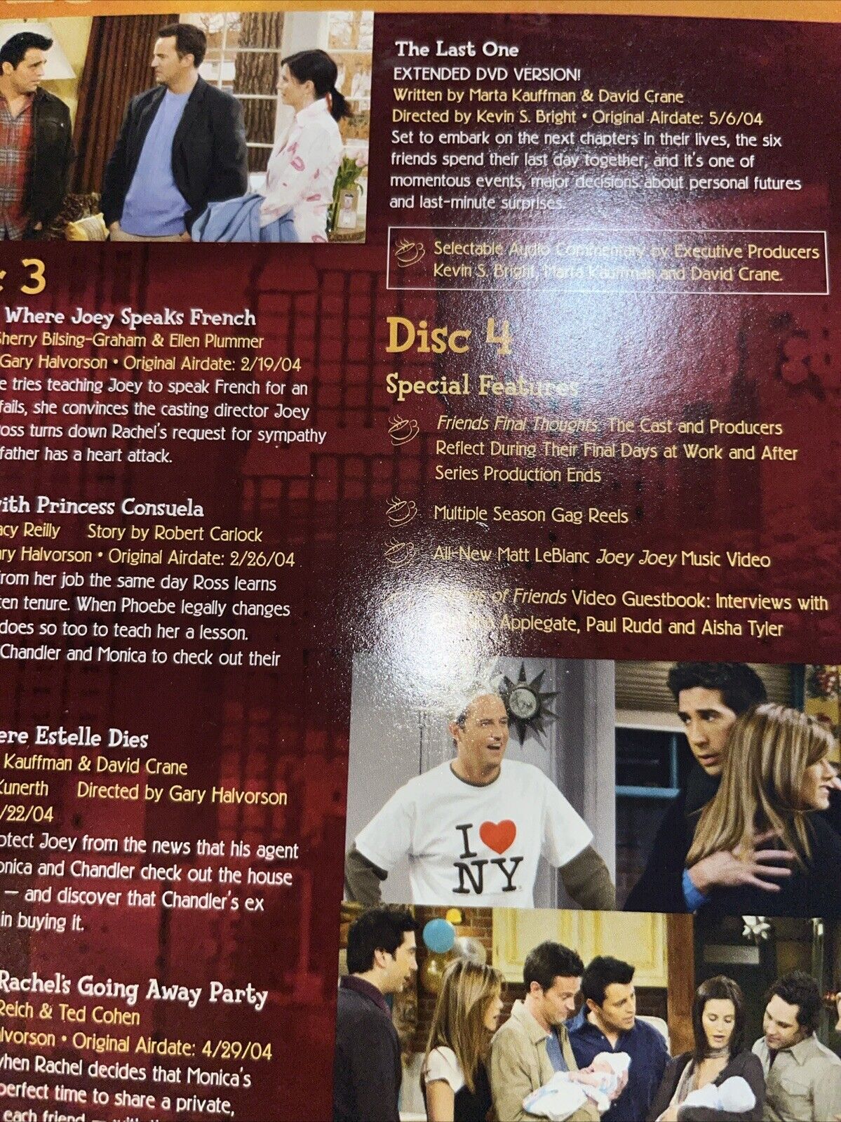 Friends - The Complete Tenth Season (DVD, 2005, 4-Disc Set)