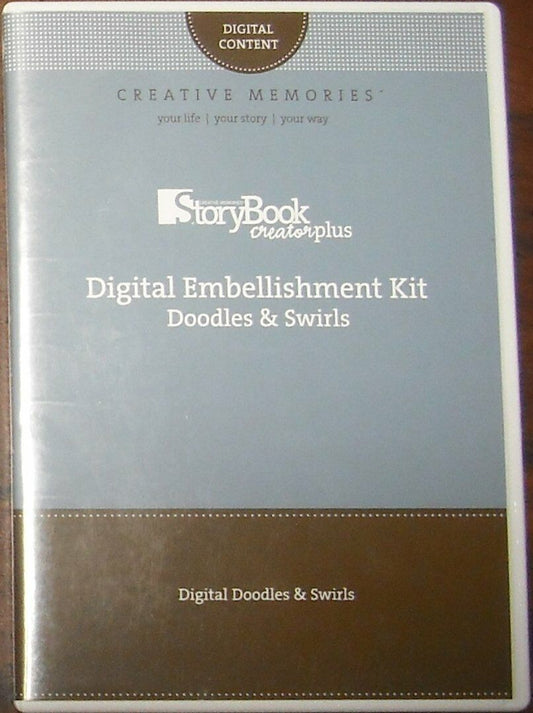 Creative Memories Storybook Creator+  Digital Embellishment Kit Doodles & Swirls