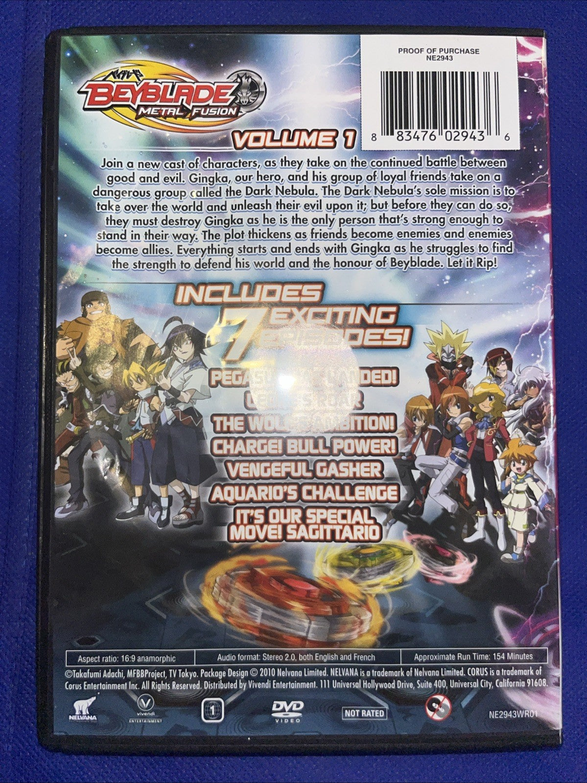 Beyblade: Metal Fusion, Vol. 1 (DVD, 2010)