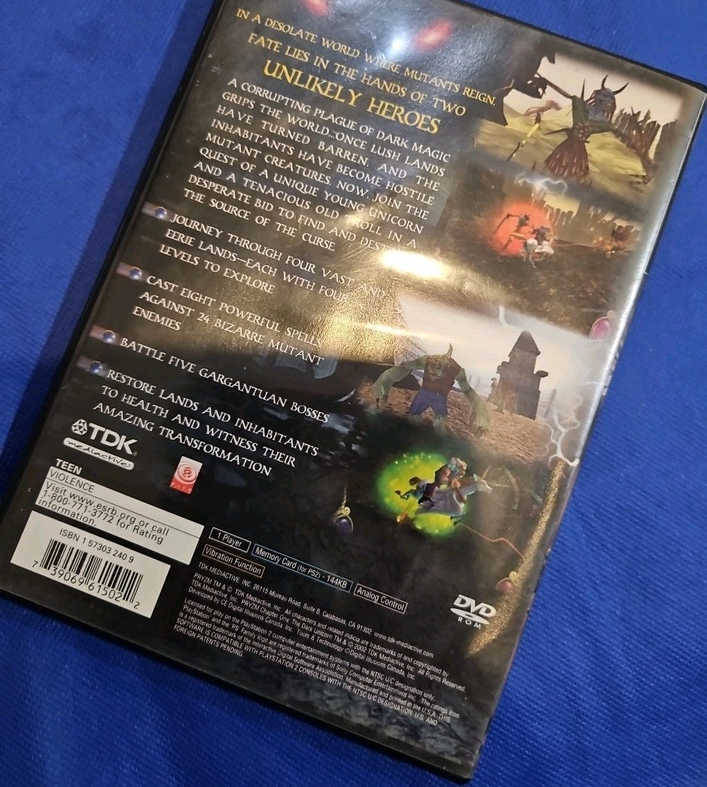 PRYZM -- Chapter One: The Dark Unicorn (PS2) Sealed