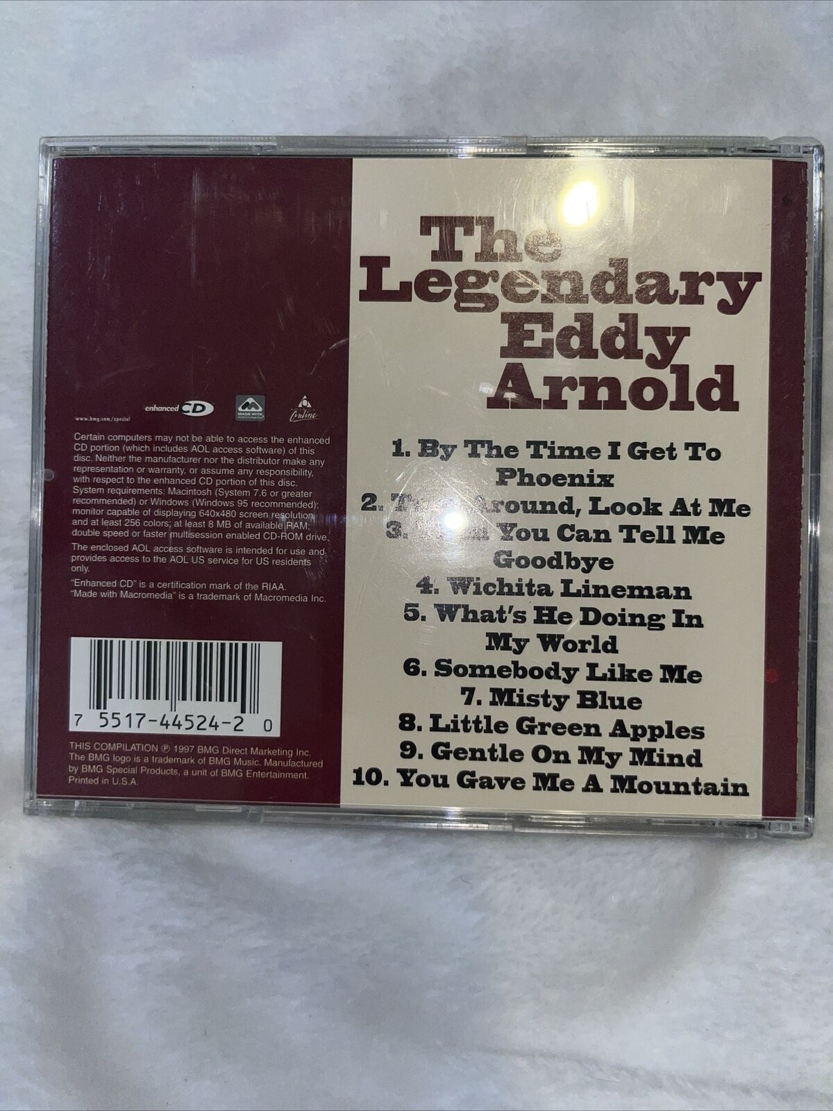 The Legendary Eddy Arnold by Eddy Arnold (CD, Nov-1997, BMG Special Products)