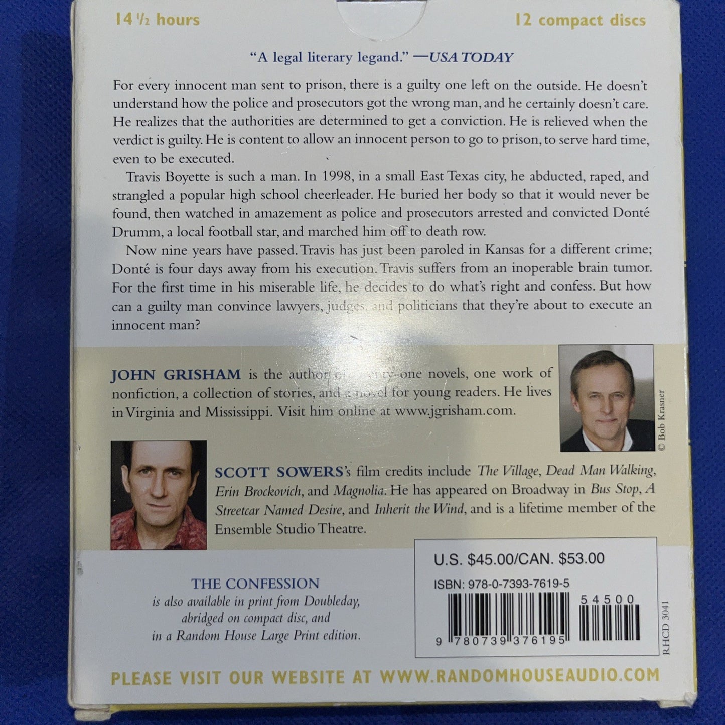 The Confession by John Grisham (2010, Compact Disc, Unabridged edition) Tested