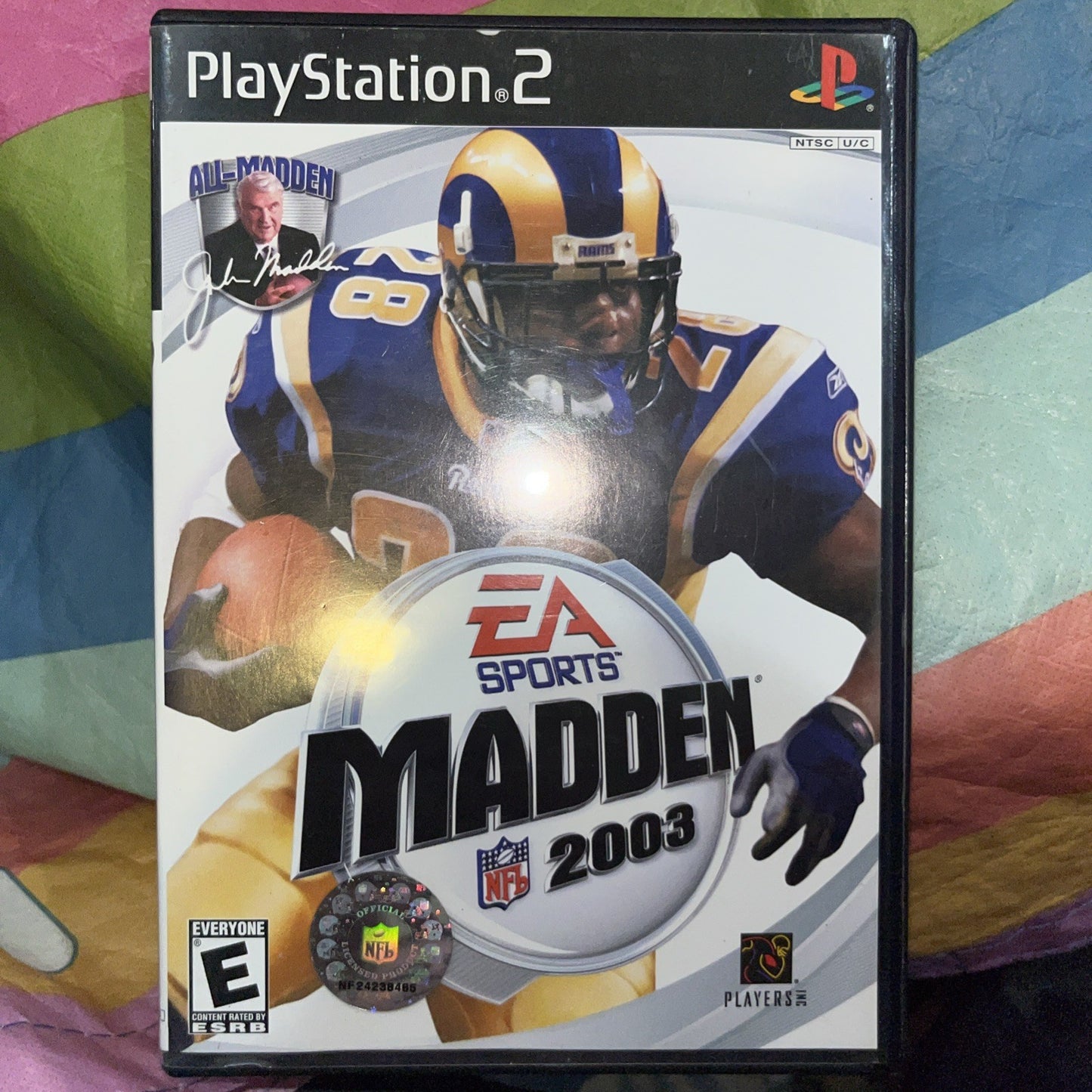 Madden NFL 2003 (PS2) Tested. No Scratches. Original Case. CIB. W/Manual