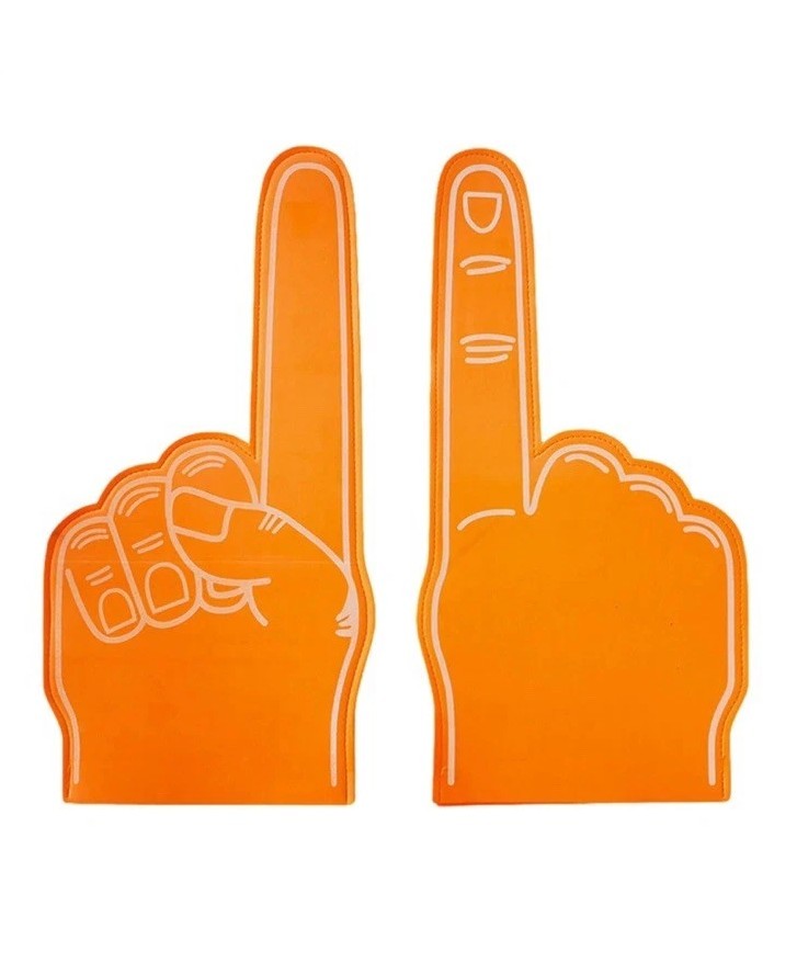 1 Piece Giant Foam Finger 18 Inch Sports Fan Foam Finger DIY Blank Foam Hand
