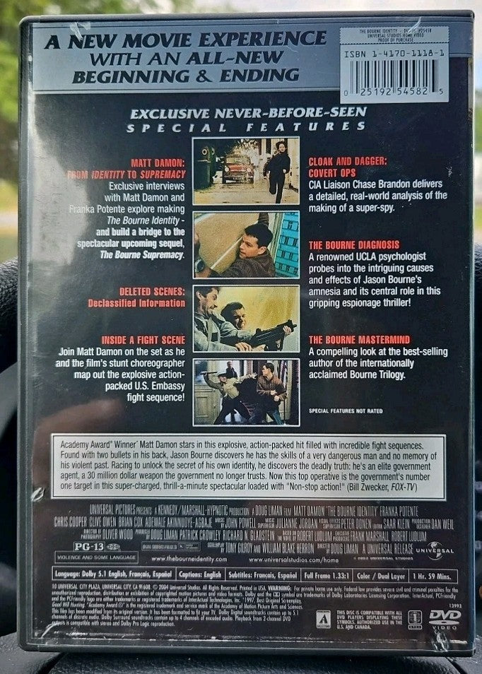 The Bourne Identity (DVD, 2004, The Explosive, Extended Edition - Full Frame)