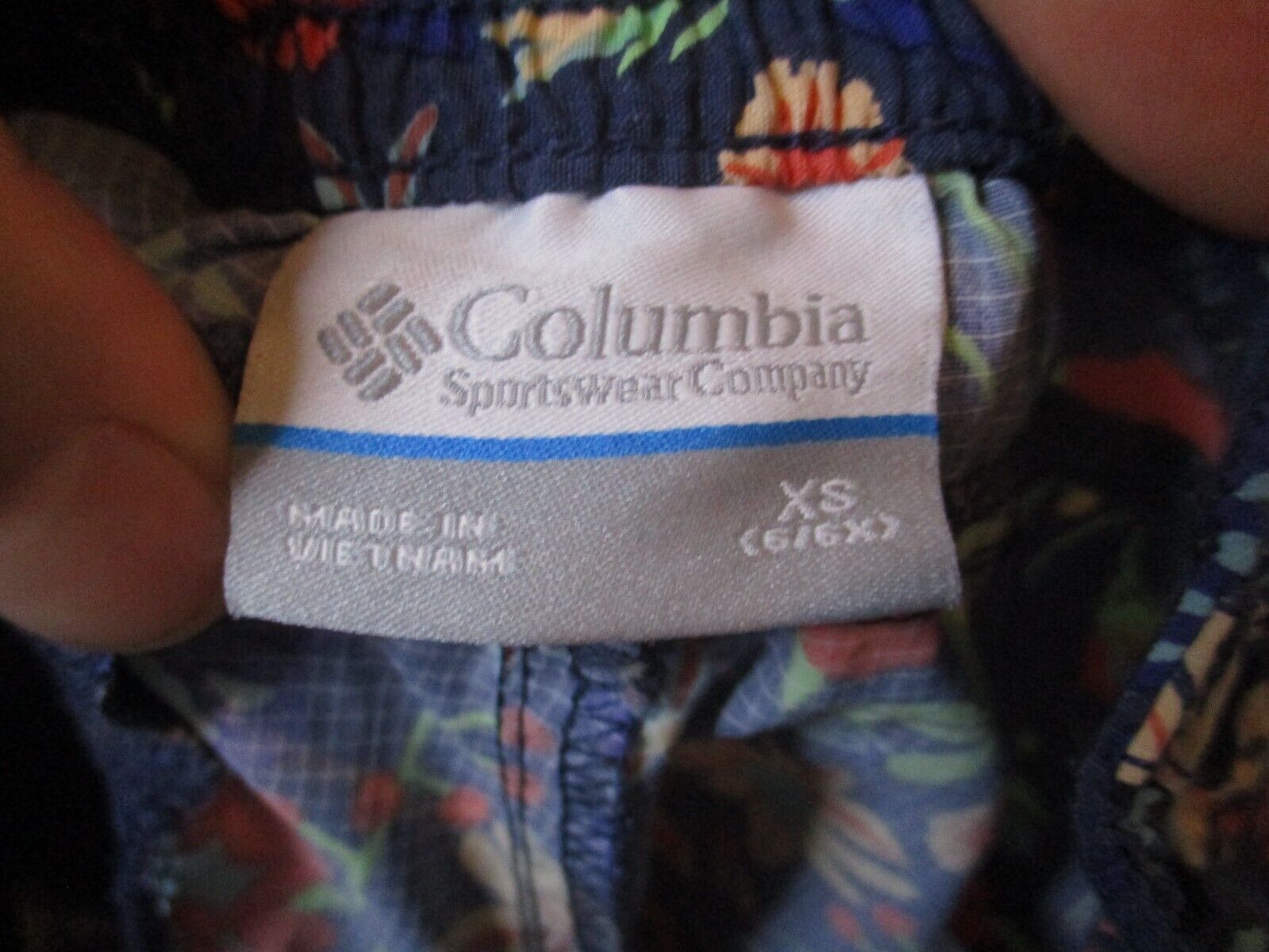 Girls Columbia Floral Shorts Outdoor Sportswear Omni-Shade Nylon XS 6