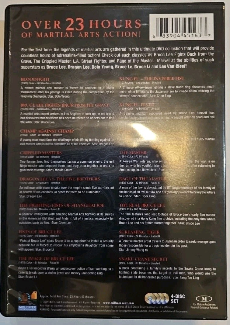 Fists of Vengeance (DVD, 2010, 4-Disc Set)