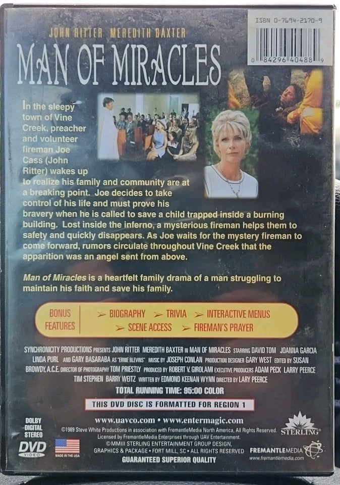 Man of Miracles (DVD) Sealed