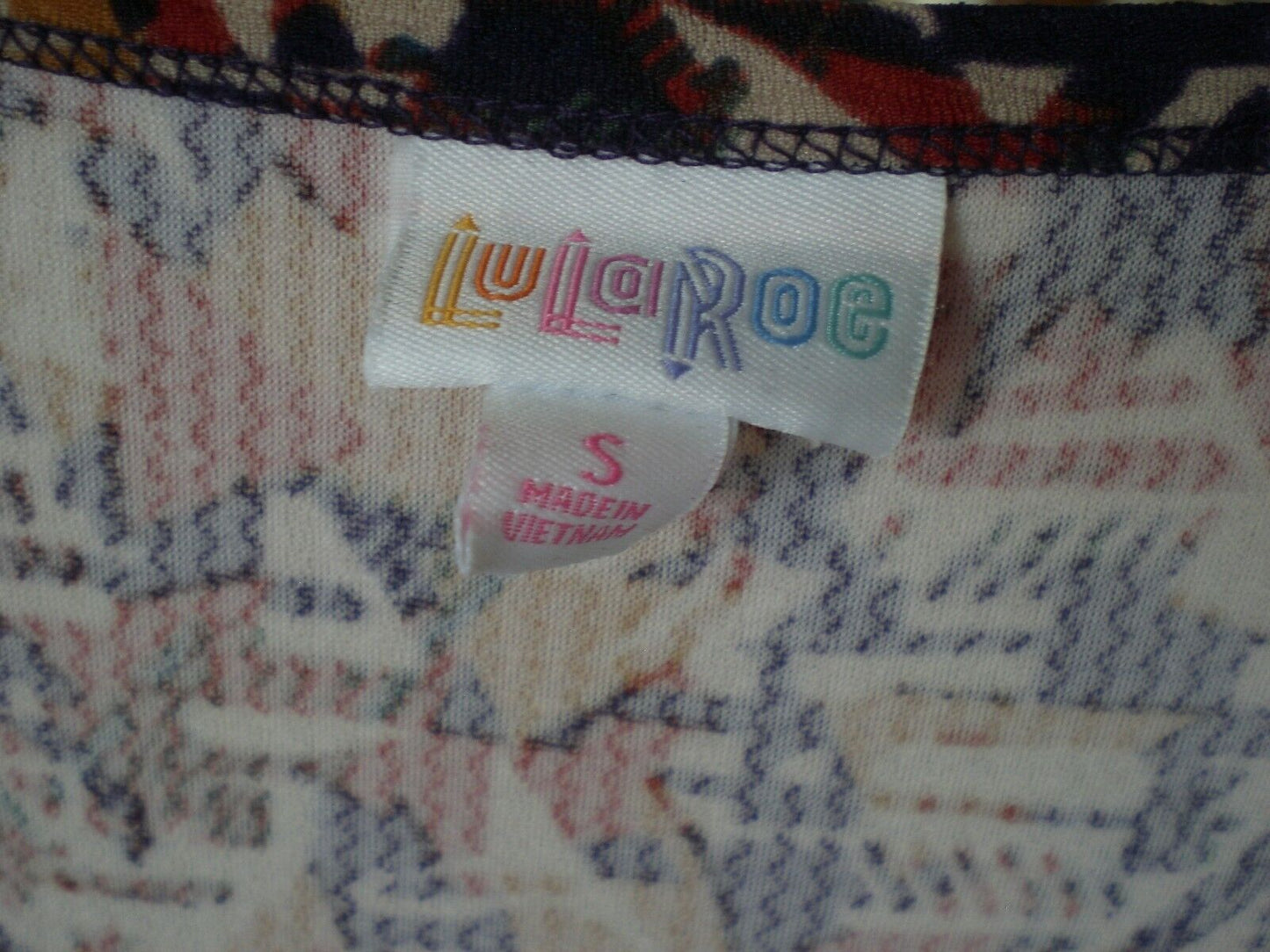 LuLaRoe Nicole Dress Rust Mustard Geometric SMALL NWOT