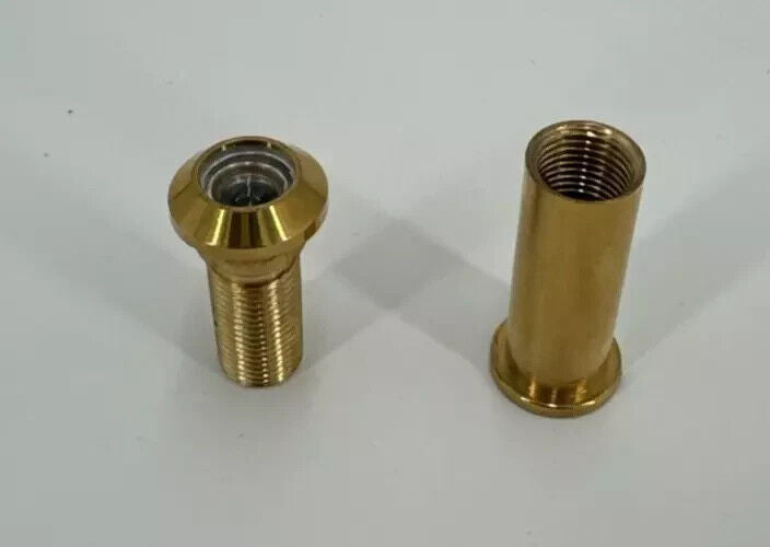 Peephole 160 Degree Brass fits 1-3/8" to 2-1/4" door thickness 7/16" hole size
